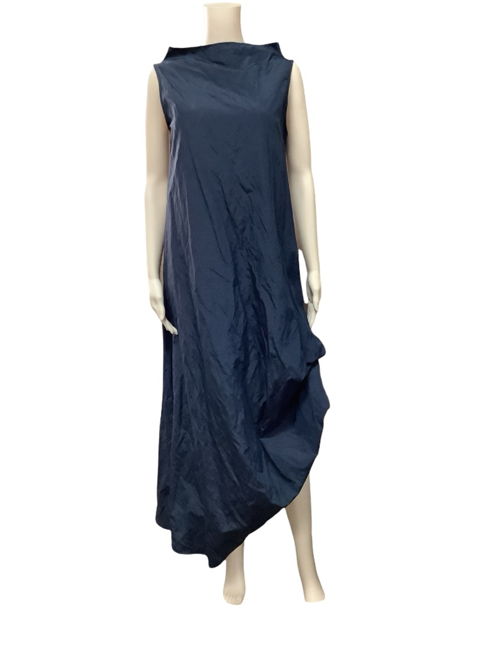 Symply Mila Imperial Dress Maxi Length V Neck Blue W/Tags Size Medium